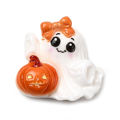 Halloween Theme Opaque Resin Cabochons RESI-Z039-01D-1