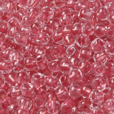 6/0 Transparent Inside Colours Glass Seed Beads SEED-P006-01A-10-1