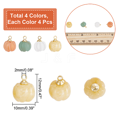 4 Sets Natural Mixed Stone Charms FIND-CA0005-80-1