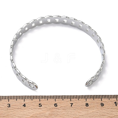 304 Stainless Steel Cuff Bangles BJEW-A160-03P-1