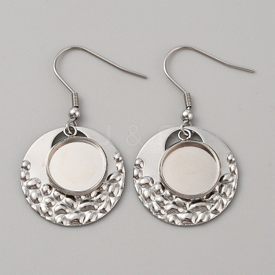 304 Stainless Steel Geometry Dangle Earring Settings FIND-WH0032-74P-02-1