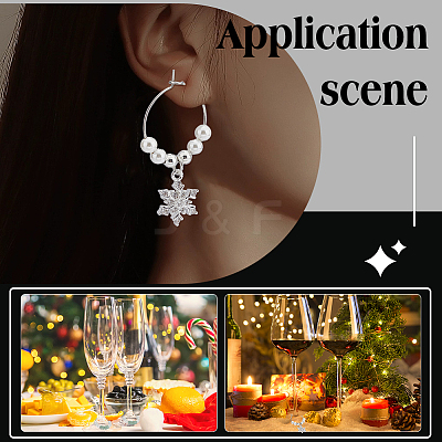 304 Stainless Steel Wine Glass Charms Rings STAS-UN0001-49P-1