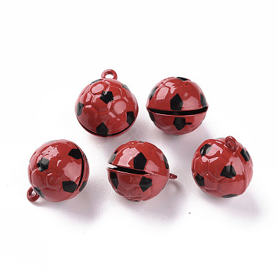 Baking Paint Brass Bell Pendants LS-KKB-S002-013B-1