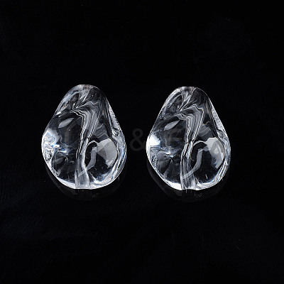 Transparent Acrylic Beads X-TACR-N009-35-1