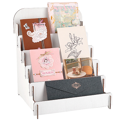 Plywood Laminated Shelf Display Case ODIS-WH0030-168-1