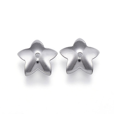 Tarnish Resistant 304 Stainless Steel Flower Bead Caps LS-STAS-G124-28P-1