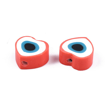Handmade Polymer Clay Beads CLAY-T019-08F-1
