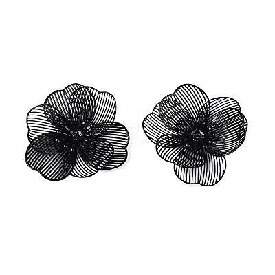 Spray Painted Iron Bead Caps IFIN-N013-05C-1