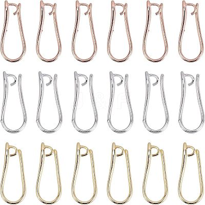 Brass Earring Hooks KK-FH0001-29-1
