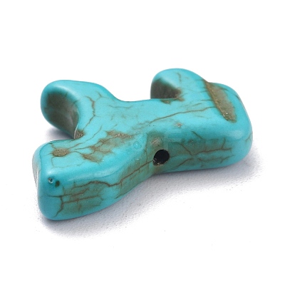 Synthetic Turquoise Gemstone Pendants X-G-B015-02-1