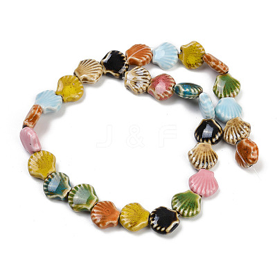 Handmade Porcelain Beads Strands PORC-Q002-01A-11-1