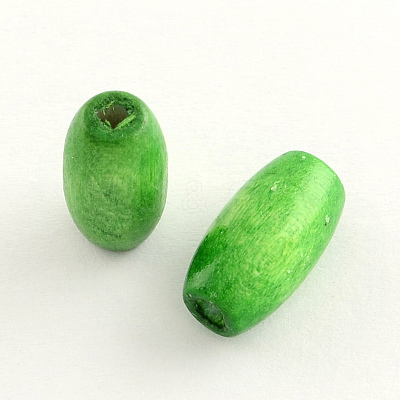 Dyed Natural Long Oval Wood Beads WOOD-Q003-23x8mm-M-LF-1