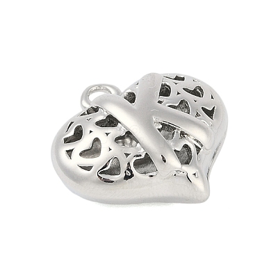 Hollow Brass Pendants for Valentine's Day KK-M289-03K-P-1