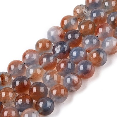 Dyed Natural White Jade Beads Strands G-T138-8mm-210-25-1