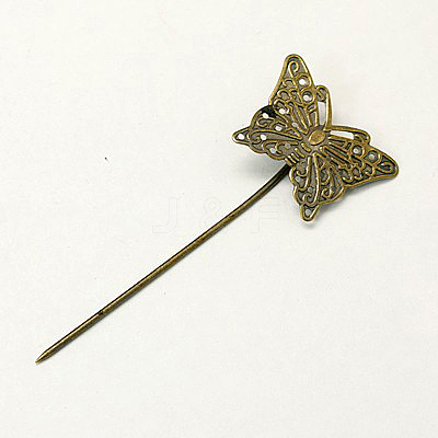Iron Hair Stick Findings X-IFIN-I010-AB-NF-1
