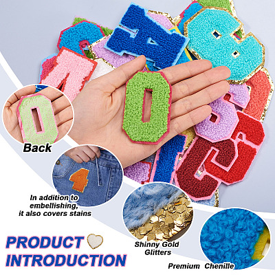 39Pcs 39 Style Computerized Embroidery Cloth Iron on/Sew on Patches DIY-FW0001-17-1