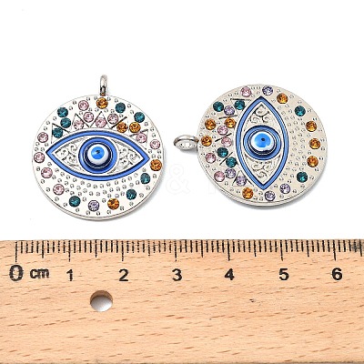 Alloy Rhinestone Pendants FIND-B051-07P-1