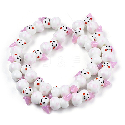 Handmade Lampwork Beads Strands LAMP-N021-43I-1