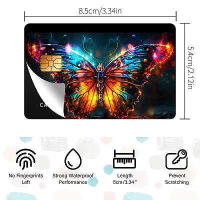 Plastic Waterproof Card Stickers STIC-WH0032-022-1