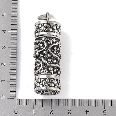 Openable 316 Surgical Stainless Steel Urn Ashes Pendants STAS-E212-29AS-03-1