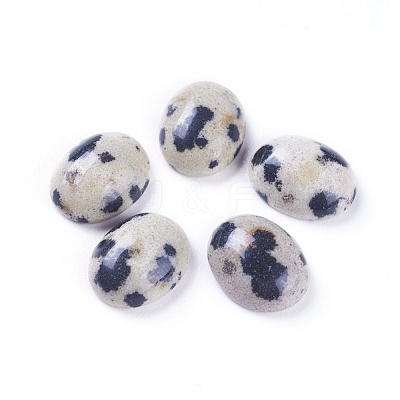 Natural Dalmatian Jasper Cabochons G-L511-B-02-1