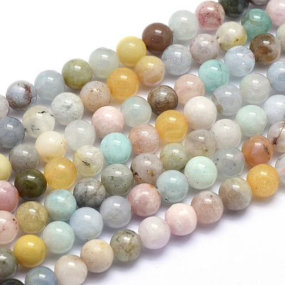 Natural Mixed Stone Beads Strands G-K224-05-6mm-1