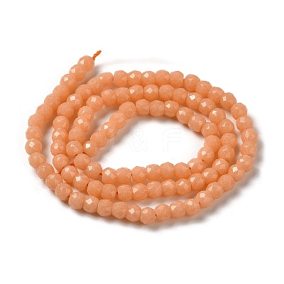 Synthetic Luminous Stone Beads Strands G-C086-01B-11-1