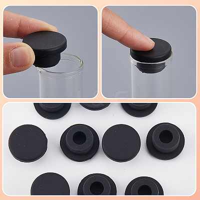 10Pcs Silicone Hole Plugs AJEW-GF0011-66F-1
