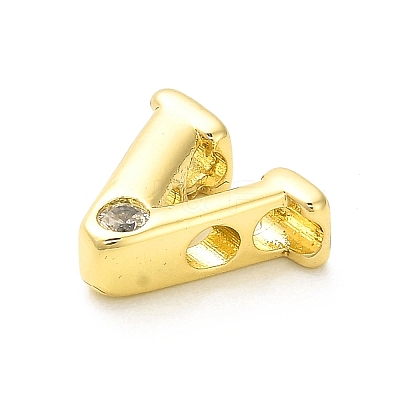 Rack Plating Brass Cubic Zirconia Beads KK-L210-008G-V-1