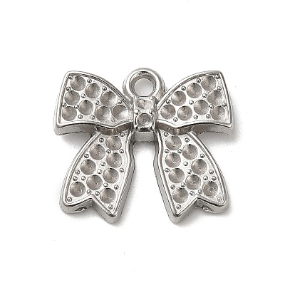 Non-Tarnish 304 Stainless Steel Pendant Rinestone Settings STAS-I203-65P-1