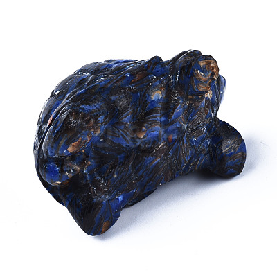Tortoise Assembled Natural Bronzite & Synthetic Imperial Jasper Model Ornament G-N330-39A-03-1