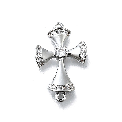 Brass Micro Pave Cubic Zirconia Pendants KK-K400-40P-1
