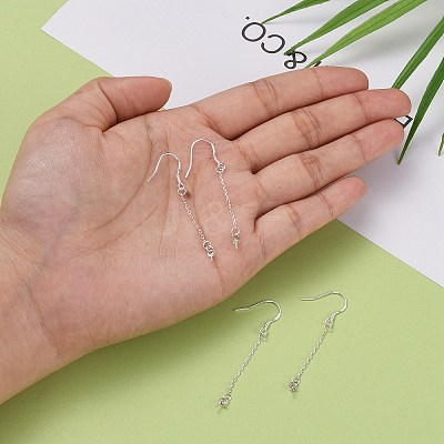 925 Sterling Silver Earring Hooks Findings STER-I014-26S-1