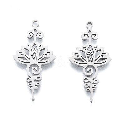 Non-Tarnish 201 Stainless Steel Pendant STAS-B027-16P-1