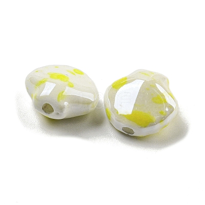 Shell Shape Handmade Porcelain Beads X1-PORC-E022-01C-1