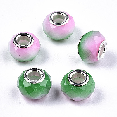 Baking Paint Glass European Beads LS-DGLA-N033-05A-C03-1