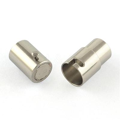 Tarnish Resistant Smooth Surface 316 Surgical Stainless Steel Locking Tube Magnetic Clasps STAS-R074-35-1
