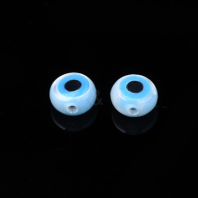 Natural White Shell Mother of Pearl Shell Beads SSHEL-N034-51A-01-1