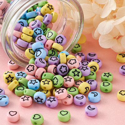 Opaque Acrylic Beads MACR-PJ0001-01-1