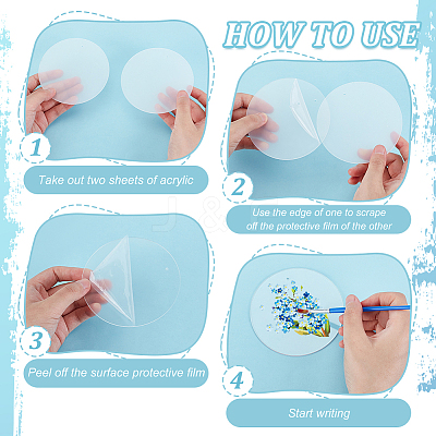 Acrylic Big Pendants LS-MACR-WH0007-89A-1