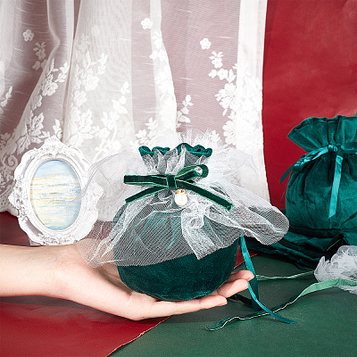 12Pcs Velvet Jewelry Drawstring Gift Bags TP-NB0001-30B-1