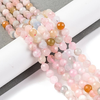 Natural Morganite Beads Strands LS-G-F770-C09-05-1