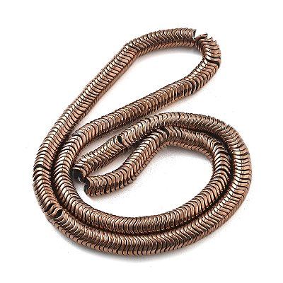 Electroplated Synthetic Non-magnetic Hematite Beads Strands G-B132-A01-01-1