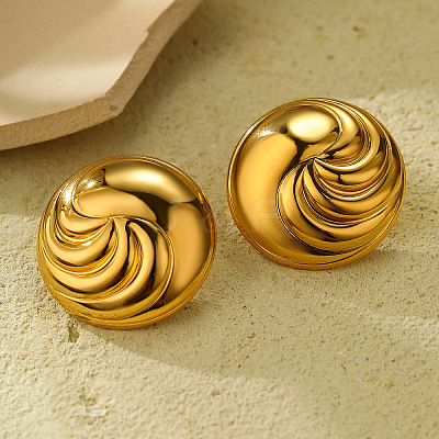 304 Stainless Steel Stud Earrings for Women STAS-Z111-09G-1