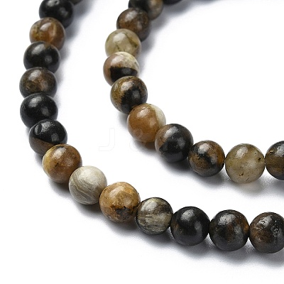 Natural Chiastolite Beads Strands G-G103-A01-01-1