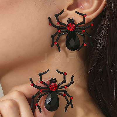 Halloween Alloy Spider Stud Earrings TZ9761-1