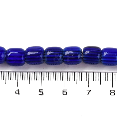Handmade Lampwork Chevron Beads Strands X-LAMP-K041-01B-21-1