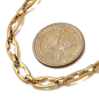 2Pcs 2 Styles 304 Stainless Steel Cross Link Chain Necklaces for Couple NJEW-JN05433-1