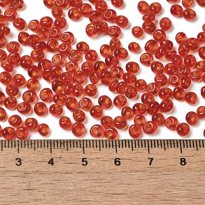 Transparent Colours Glass Seed Beads SEED-P006-02A-06-1