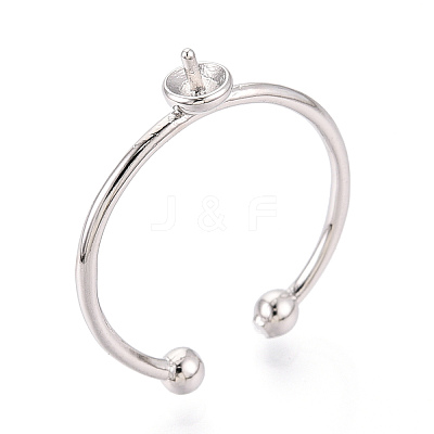 Brass Cup Peg Ring Settings KK-N274-35P-1